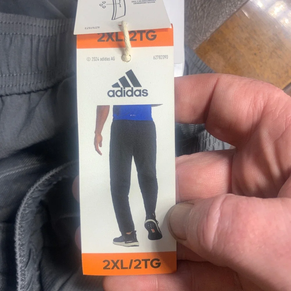 Adidas Aeroready Men's D4M Pant Grey Black 2XL Recycled Polyester Athletic